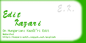 edit kazari business card